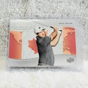 5/$20 Mint 2024 UD Nick Tayor National Heroes Canada Golf Card NH-8!!